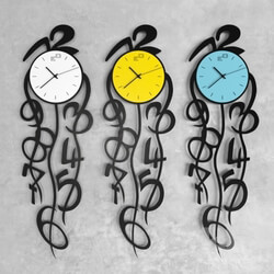 Other decorative objects - Droping Figures Wall Clock 