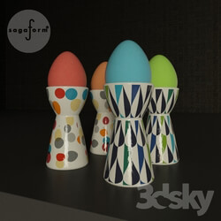 Other kitchen accessories - Sagaform Candy Egg Cup and Drop Egg Cup 
