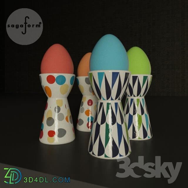 Other kitchen accessories - Sagaform Candy Egg Cup and Drop Egg Cup