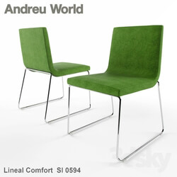 Chair - Andreu world Lineal comfort alto BQ-0599Andreu World Lineal Comfort SI-0594 