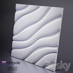 3D panel - Plaster Velvet 3d panel from Artpole 