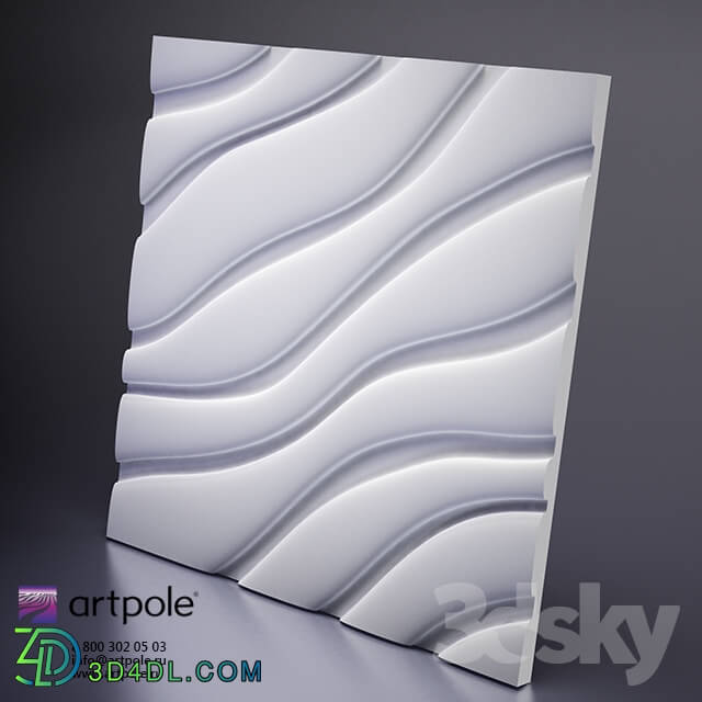 3D panel - Plaster Velvet 3d panel from Artpole