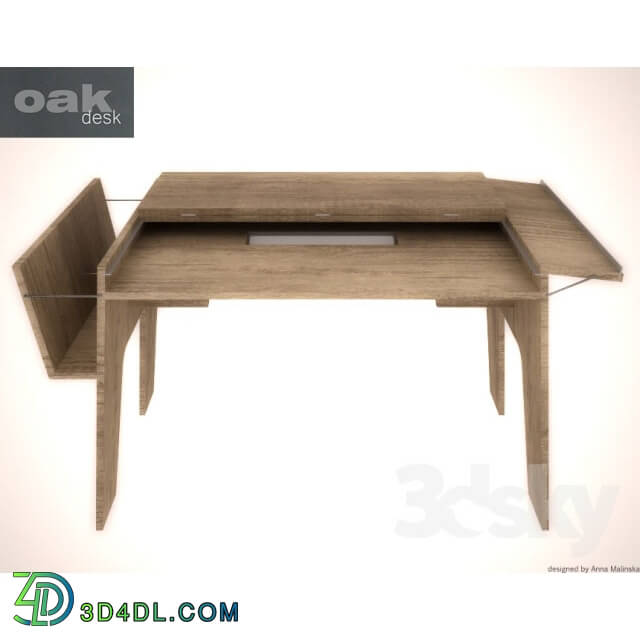 Table - Oak Desk by Anna Malinska