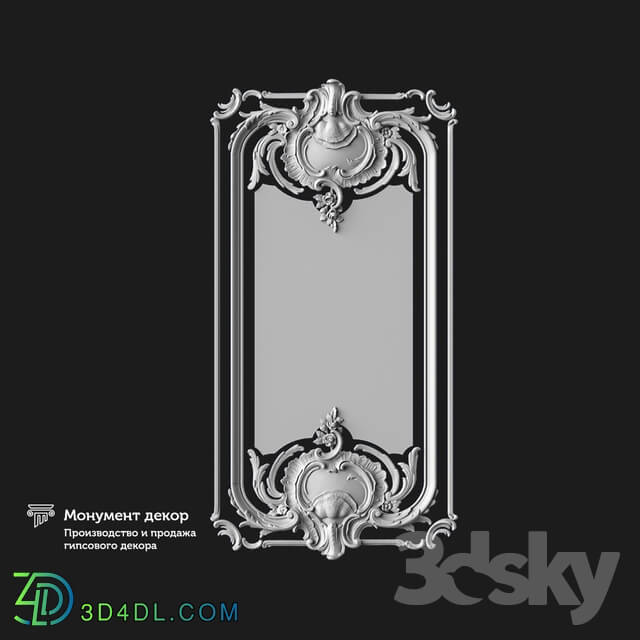 Decorative plaster - OM Architectural mirror ST 22