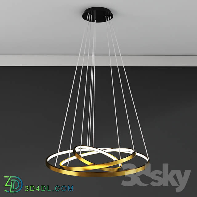 Ceiling light - Unitary Brand Modern Black Acrylic Ring Pendant