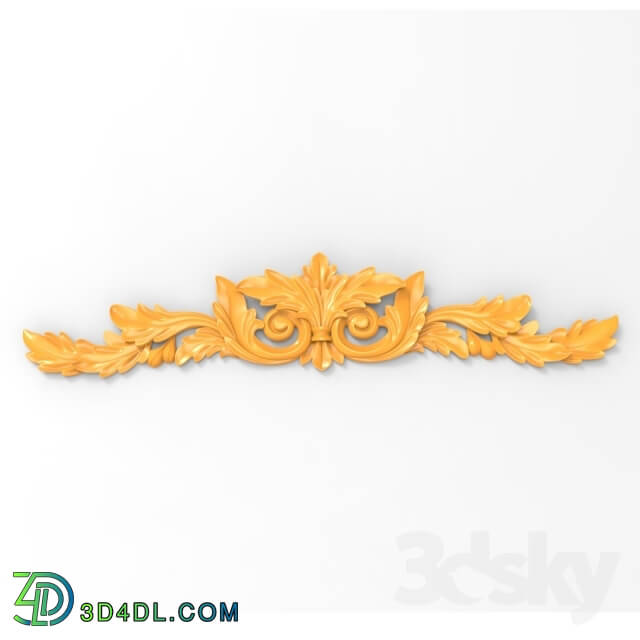 Decorative plaster - Cover carved