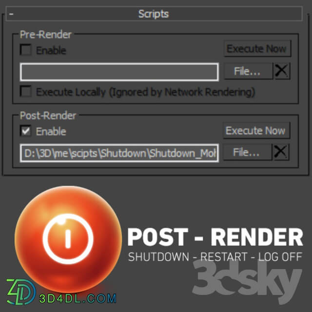 Scripts - Shut Down after rendering