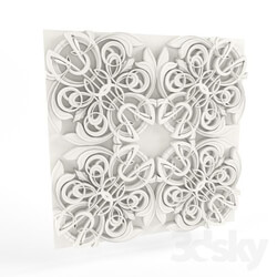 Decorative plaster - 3d model of an exclusive 