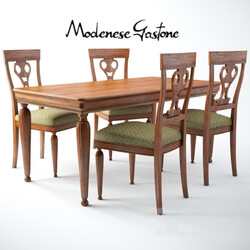 Table _ Chair - Modenese Gastone art 5185 5186 