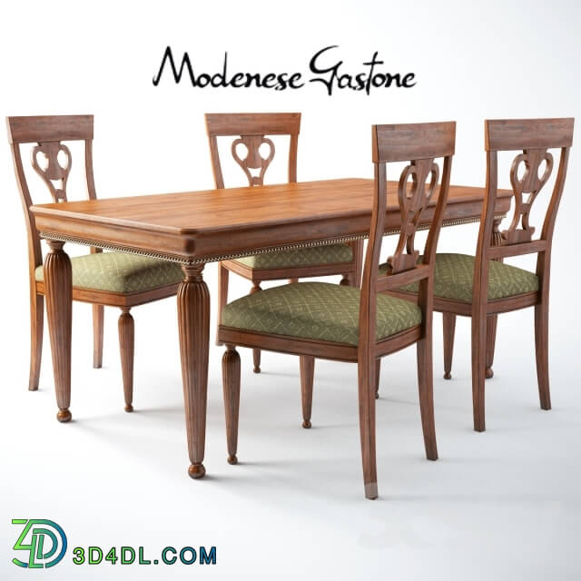 Table _ Chair - Modenese Gastone art 5185 5186