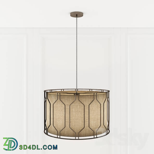 Ceiling light - Metal Honeycomb Drum Pendant