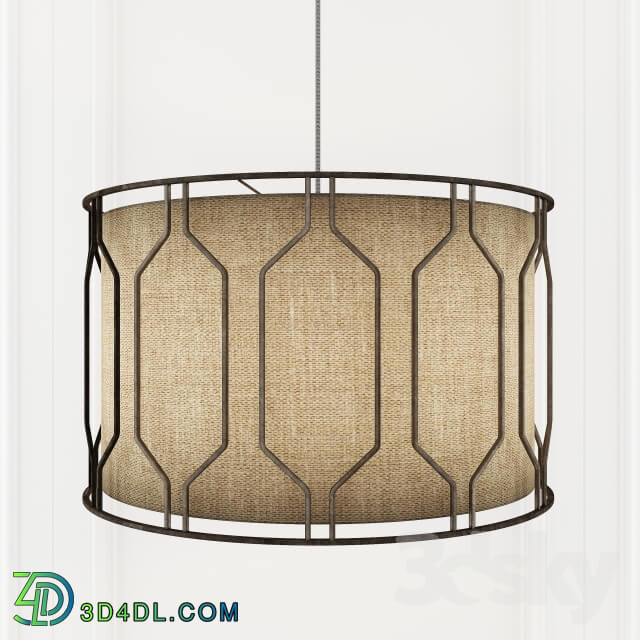 Ceiling light - Metal Honeycomb Drum Pendant