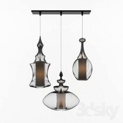 Ceiling light - Triple lamp Kare Swing 