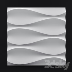 3D panel - Gypsum panel 3d Bacho TAPE 