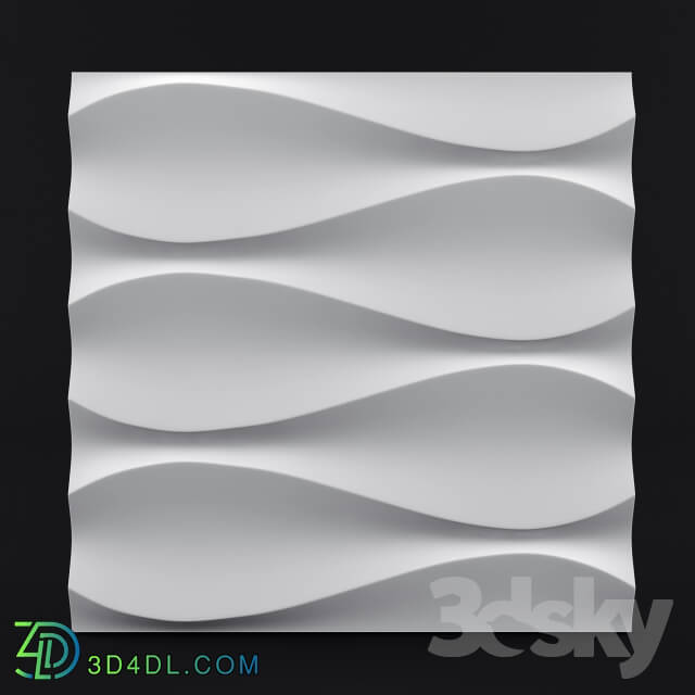 3D panel - Gypsum panel 3d Bacho TAPE