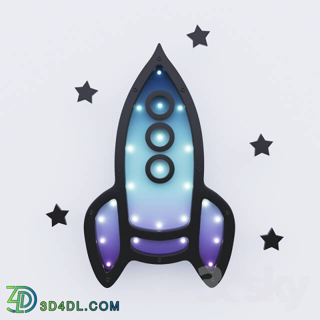 Wall light - The night-rocket