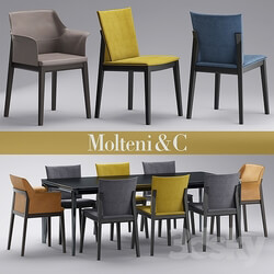 Table _ Chair - Table and chairs molteni CHAIRS BREVA_ TIVAN 
