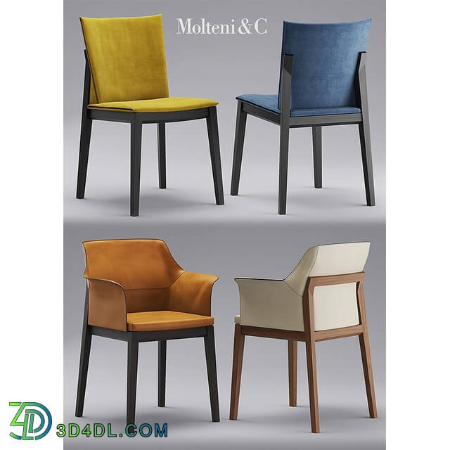 Table _ Chair - Table and chairs molteni CHAIRS BREVA_ TIVAN