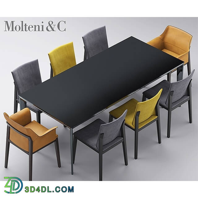 Table _ Chair - Table and chairs molteni CHAIRS BREVA_ TIVAN