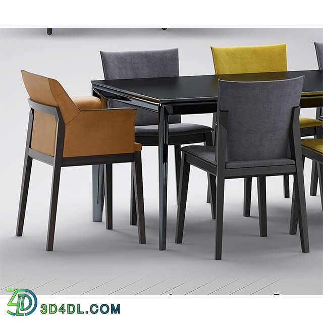 Table _ Chair - Table and chairs molteni CHAIRS BREVA_ TIVAN