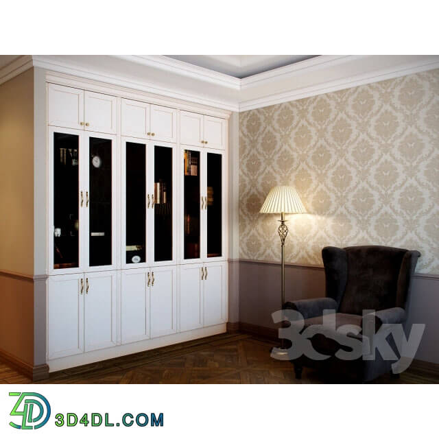 Wardrobe _ Display cabinets - Classic wardrobe in niche