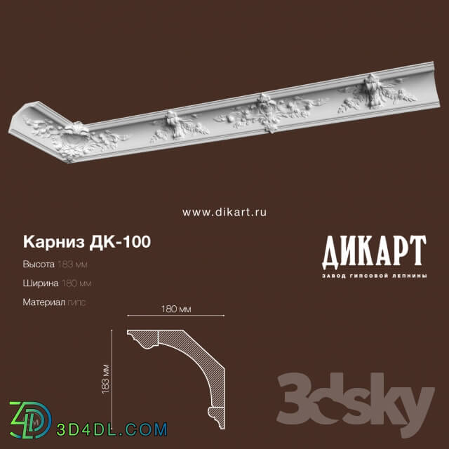 Decorative plaster - DK-100_183x180mm