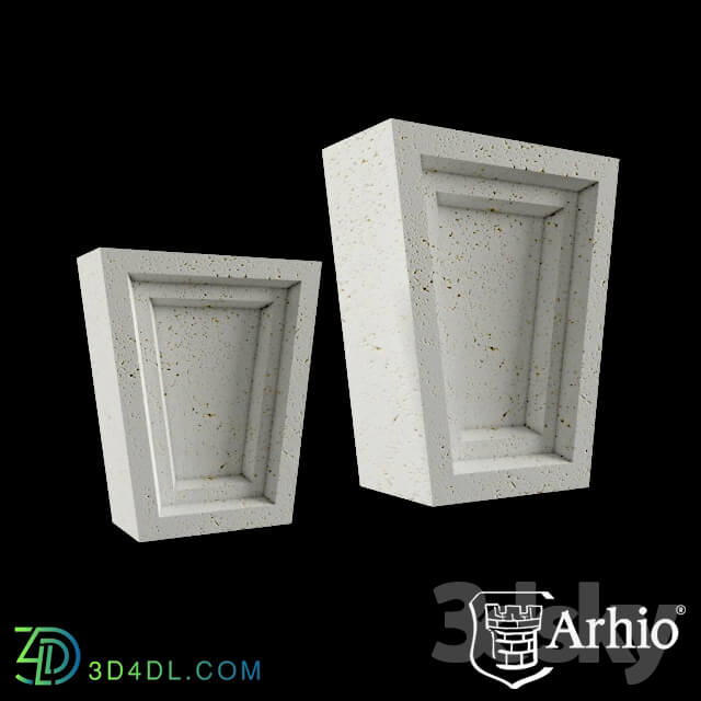 Decorative plaster - OM keystones AZ19-1 and AZ30-4 Arhio_