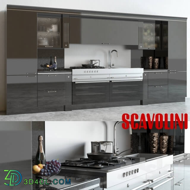 Kitchen - Scavolini Baccarat Kitchen Black