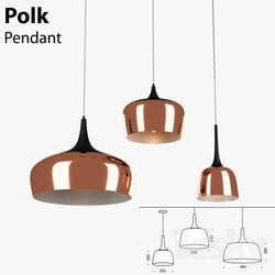 Ceiling light - Polk Pendant Light Copper 