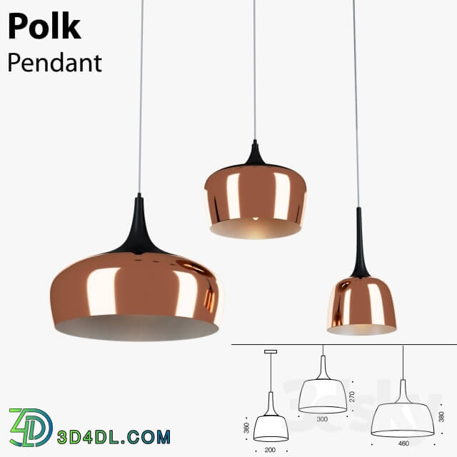 Ceiling light - Polk Pendant Light Copper