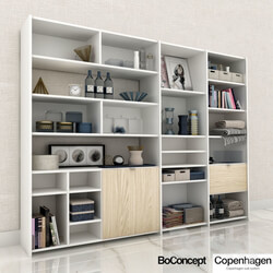 Wardrobe _ Display cabinets - BoConcept_Copenhagen_shelving 