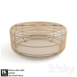 Table - Rattan coffee table 