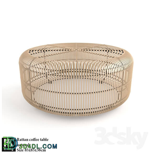 Table - Rattan coffee table