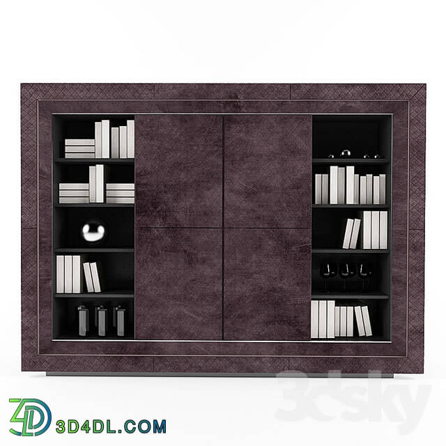 Wardrobe _ Display cabinets - Contemporary Quilted Nubuck Italian TV Cabinet