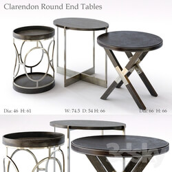 Table - Bernhardt Clarendon Round End Tables 