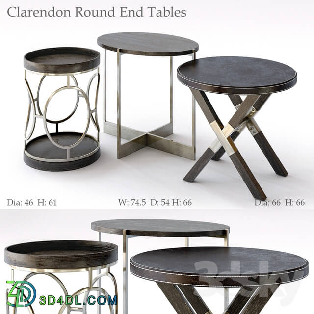 Table - Bernhardt Clarendon Round End Tables