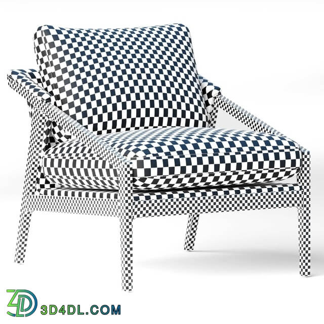 Arm chair - Culvin Mid Century Modern Taupe Cushioned Brown Oak Lounge Arm Chair