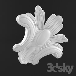 Decorative plaster - Molded element in a classic style 