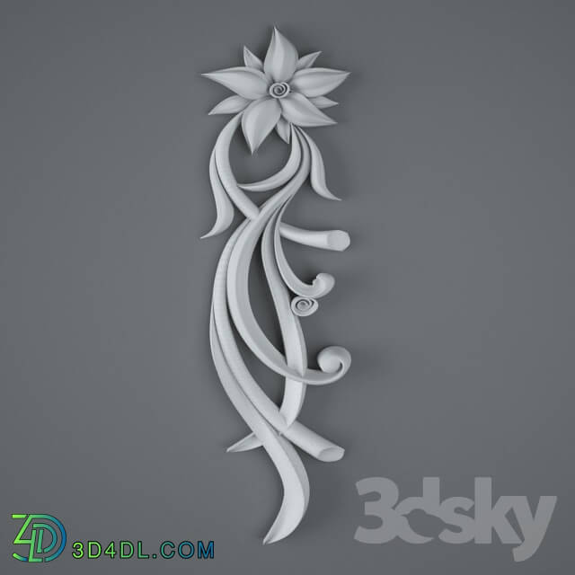 Decorative plaster - ornament model