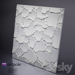 3D panel - 3d plaster panel Sahara from Artpole 