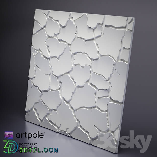 3D panel - 3d plaster panel Sahara from Artpole