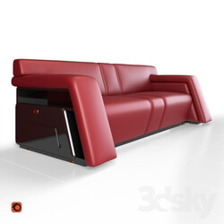 Sofa - Sofa Burgundy 