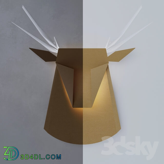 Wall light - Deer head light