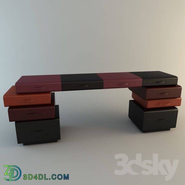 Table - A Number of Briefcases