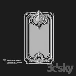 Decorative plaster - OM Architectural mirror ST 23 