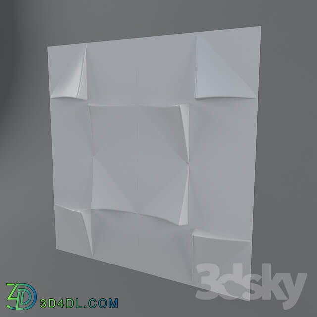 Decorative plaster - 3d panel