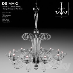 Ceiling light - De Majo 7076_ K12_ chandelier 