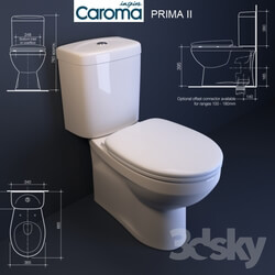 Toilet and Bidet - Caroma Prima II toilet 