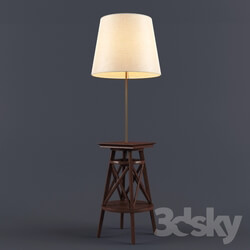 Floor lamp - Floor lamp with shelf 