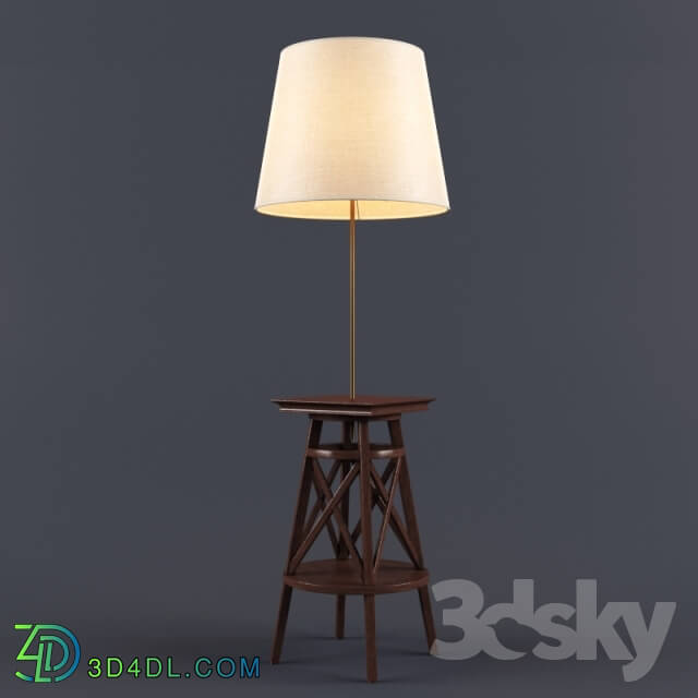 Floor lamp - Floor lamp with shelf